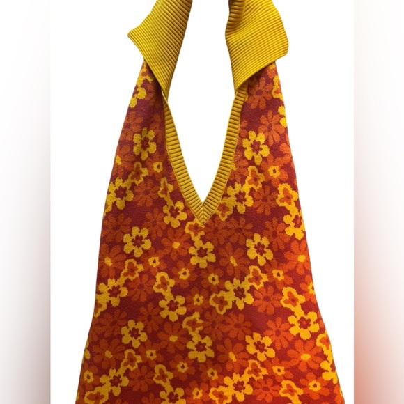 Nasty Gal Floral V Neck Collar Knitted Mini Dress‎ - Picture 6 of 12